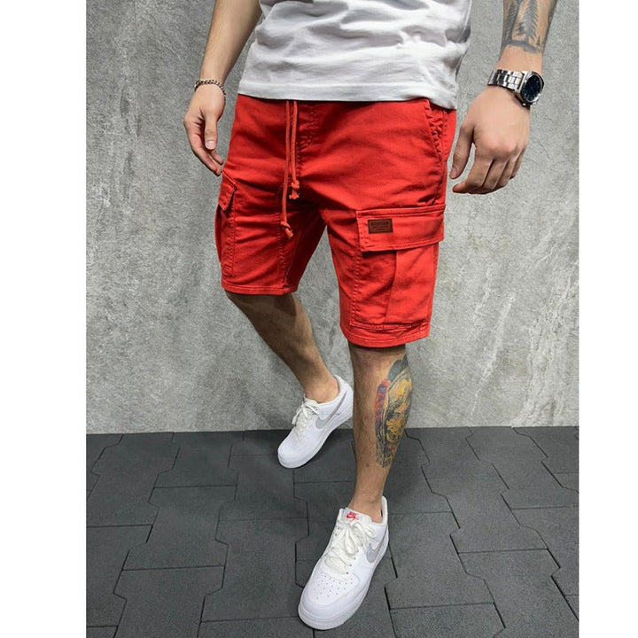 Roman | Refined Cargo Shorts with Multi-Pocket Drawstring Detail