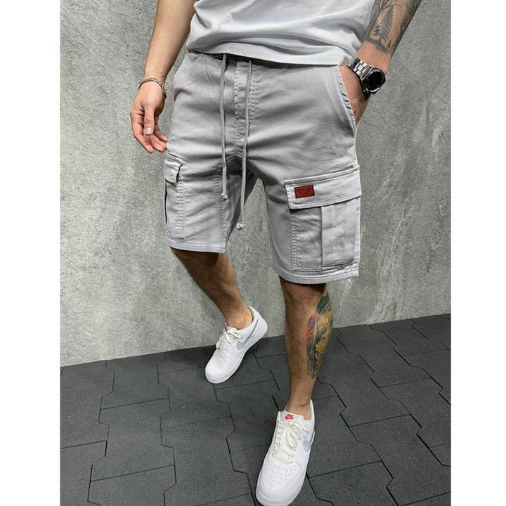Roman | Refined Cargo Shorts with Multi-Pocket Drawstring Detail