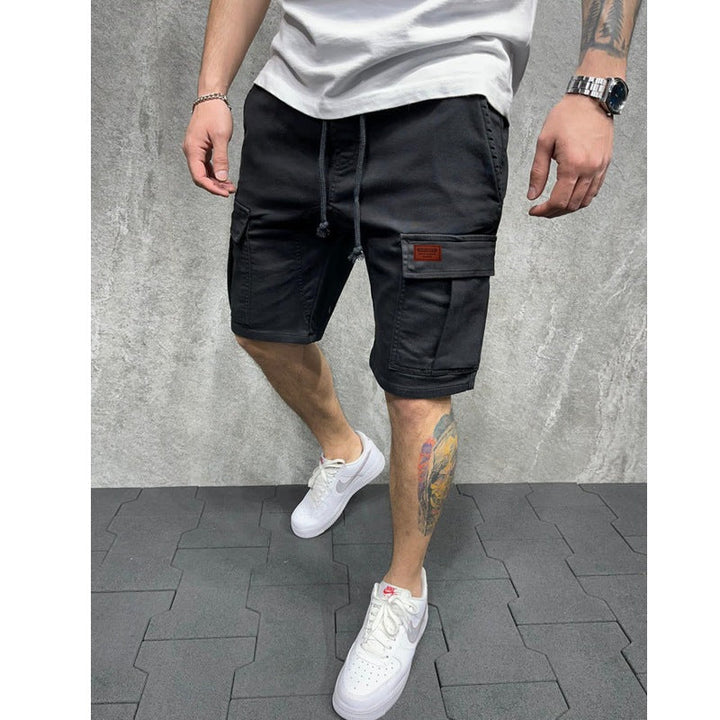 Roman | Refined Cargo Shorts with Multi-Pocket Drawstring Detail