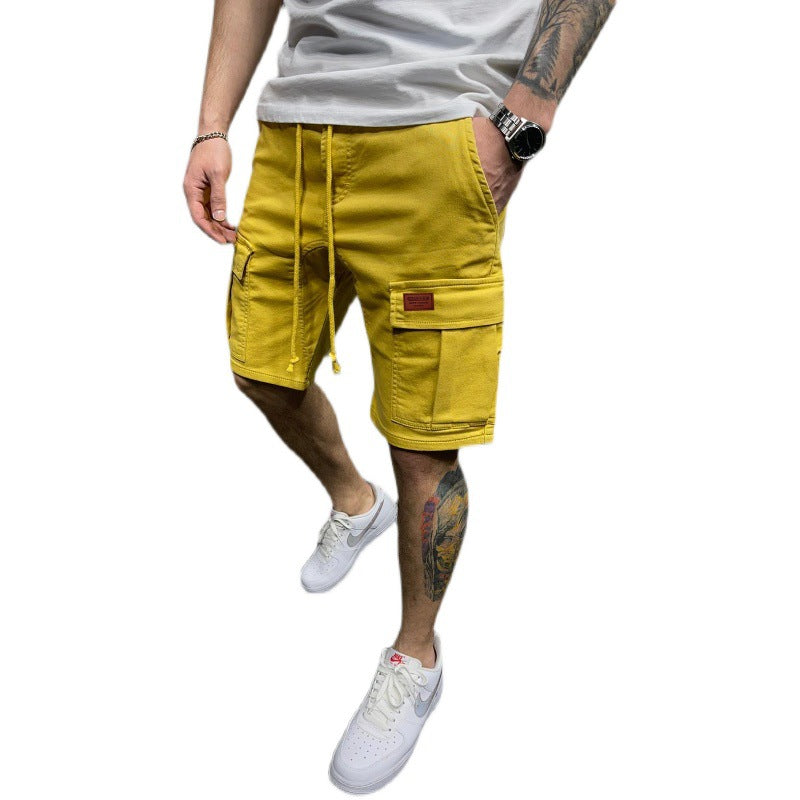 Roman | Refined Cargo Shorts with Multi-Pocket Drawstring Detail