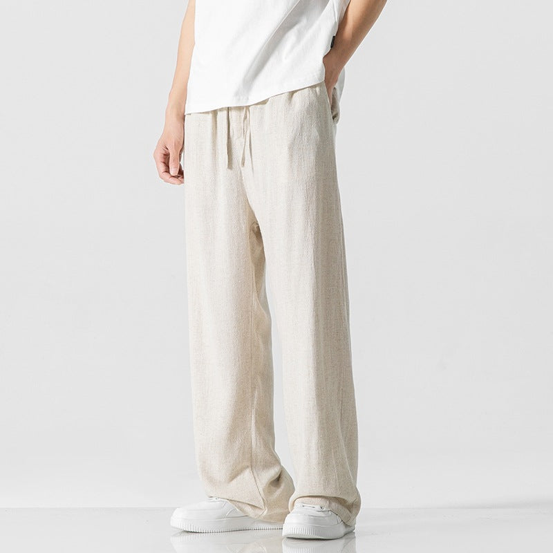 Rory | Cosy Wide Leg Drawstring Linen Pants