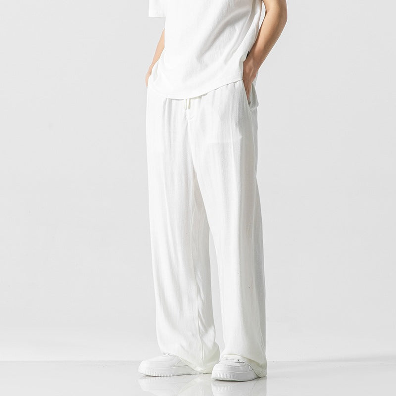 Rory | Cosy Wide Leg Drawstring Linen Pants