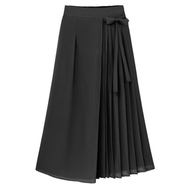 Rose | Sophisticated Pleated Wrap-Tie Midi Skirt