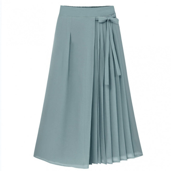 Rose | Sophisticated Pleated Wrap-Tie Midi Skirt