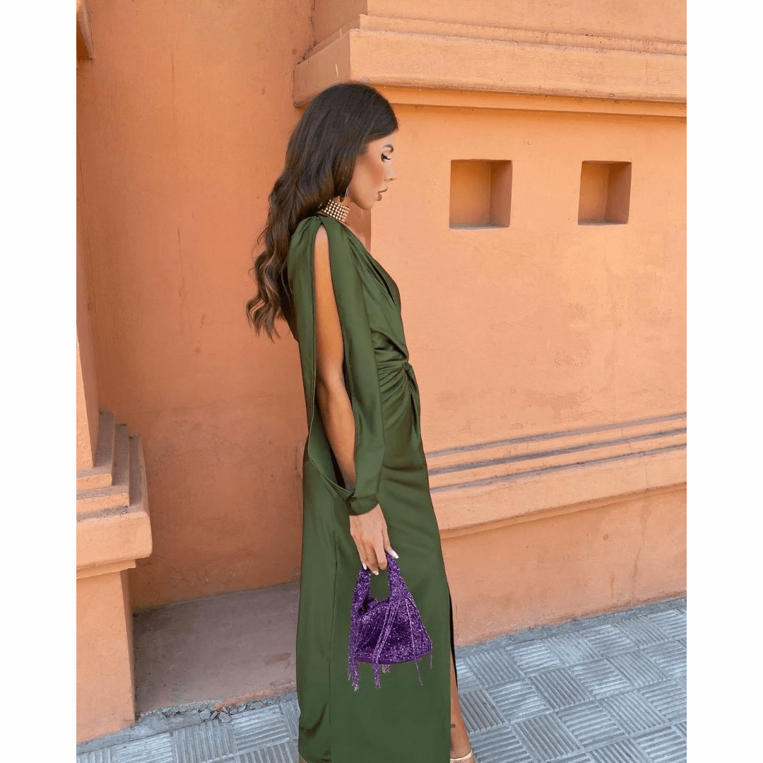 Rosie | Timeless One Shoulder Draped Cocktail Dress