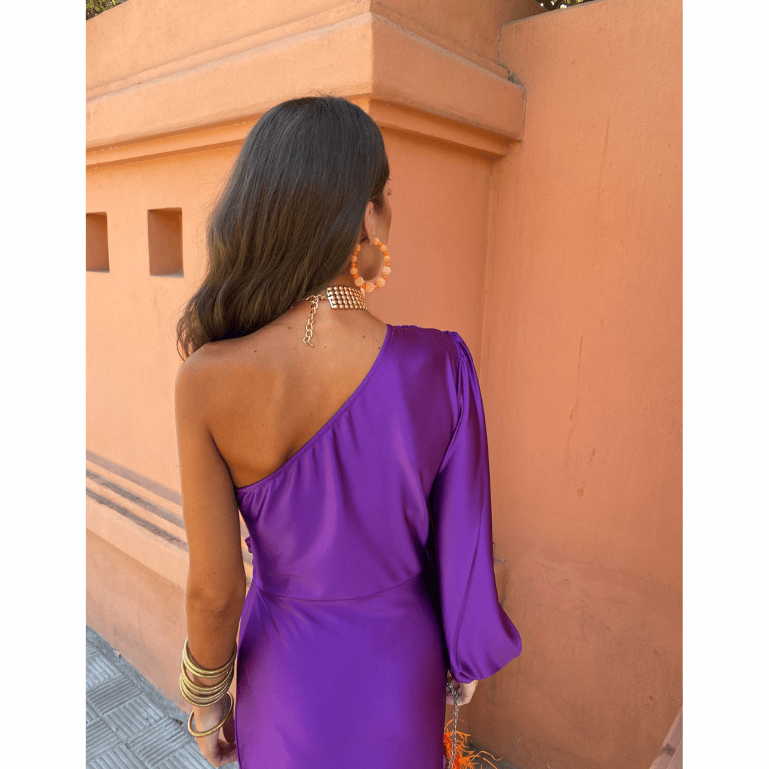 Rosie | Timeless One Shoulder Draped Cocktail Dress