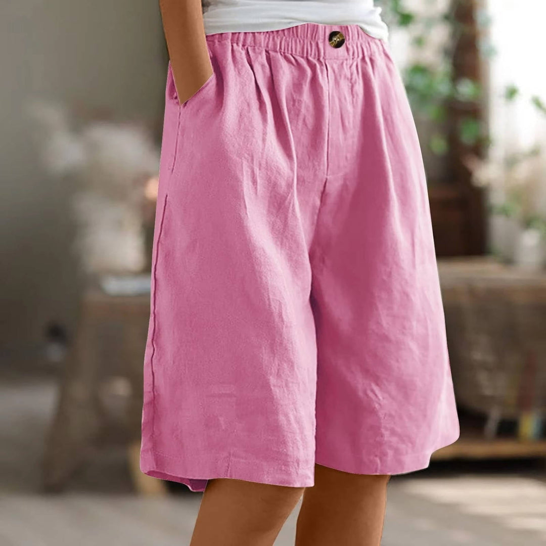 Ruby | Chic High Waist Wide Leg Casual Shorts
