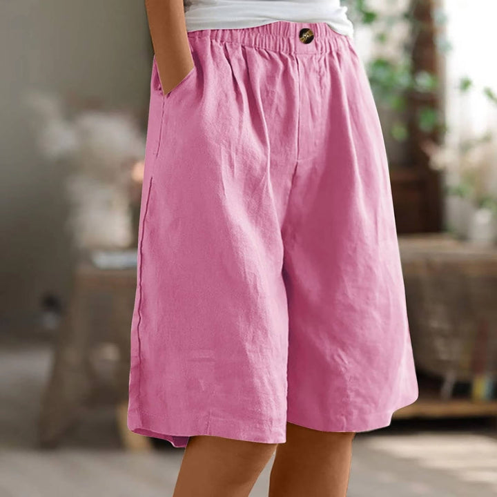 Ruby | Chic High Waist Wide Leg Casual Shorts