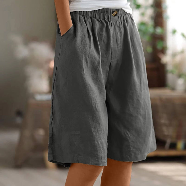 Ruby | Chic High Waist Wide Leg Casual Shorts