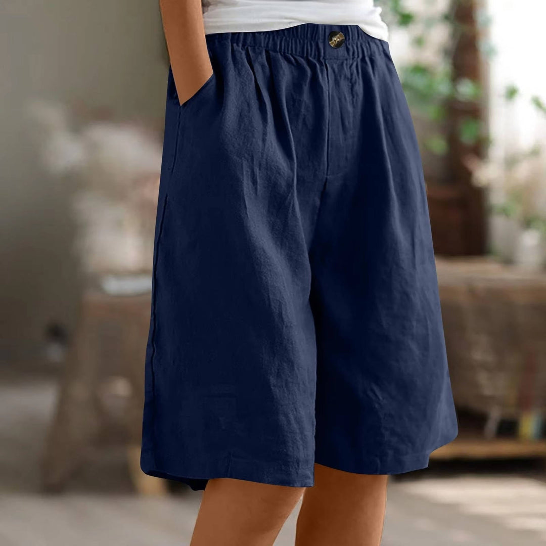 Ruby | Chic High Waist Wide Leg Casual Shorts