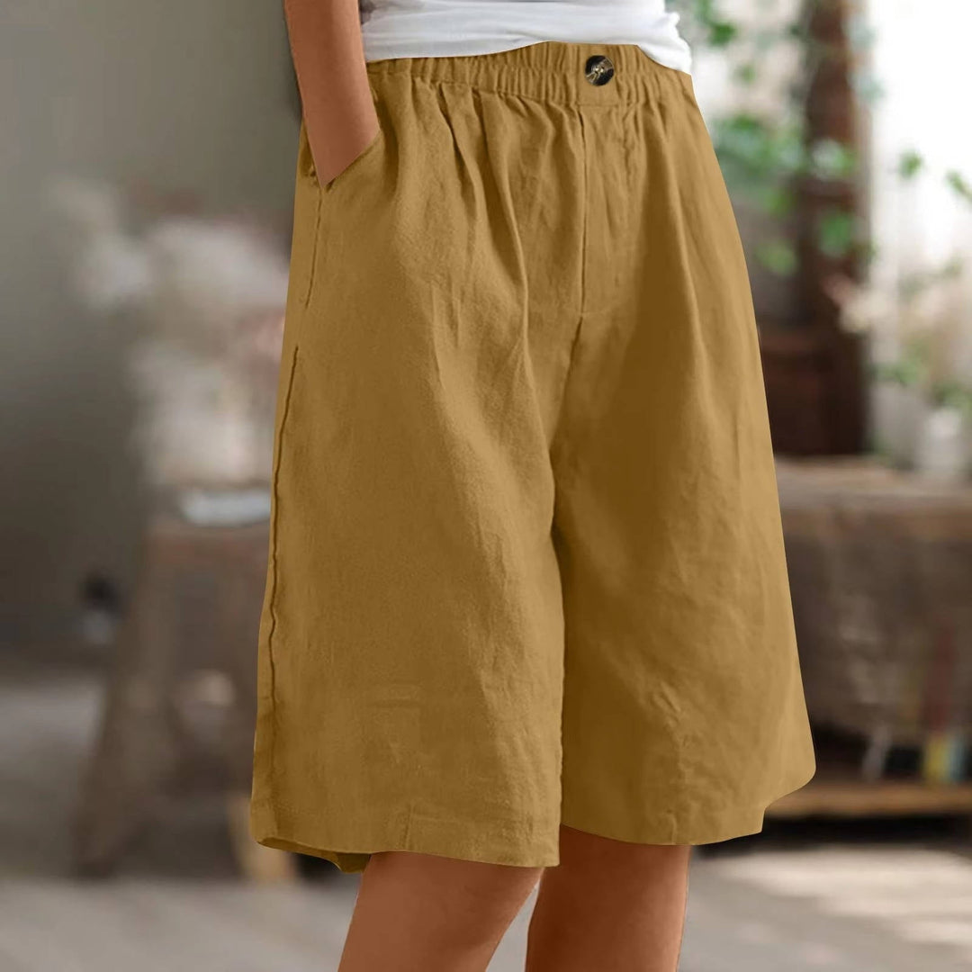 Ruby | Chic High Waist Wide Leg Casual Shorts