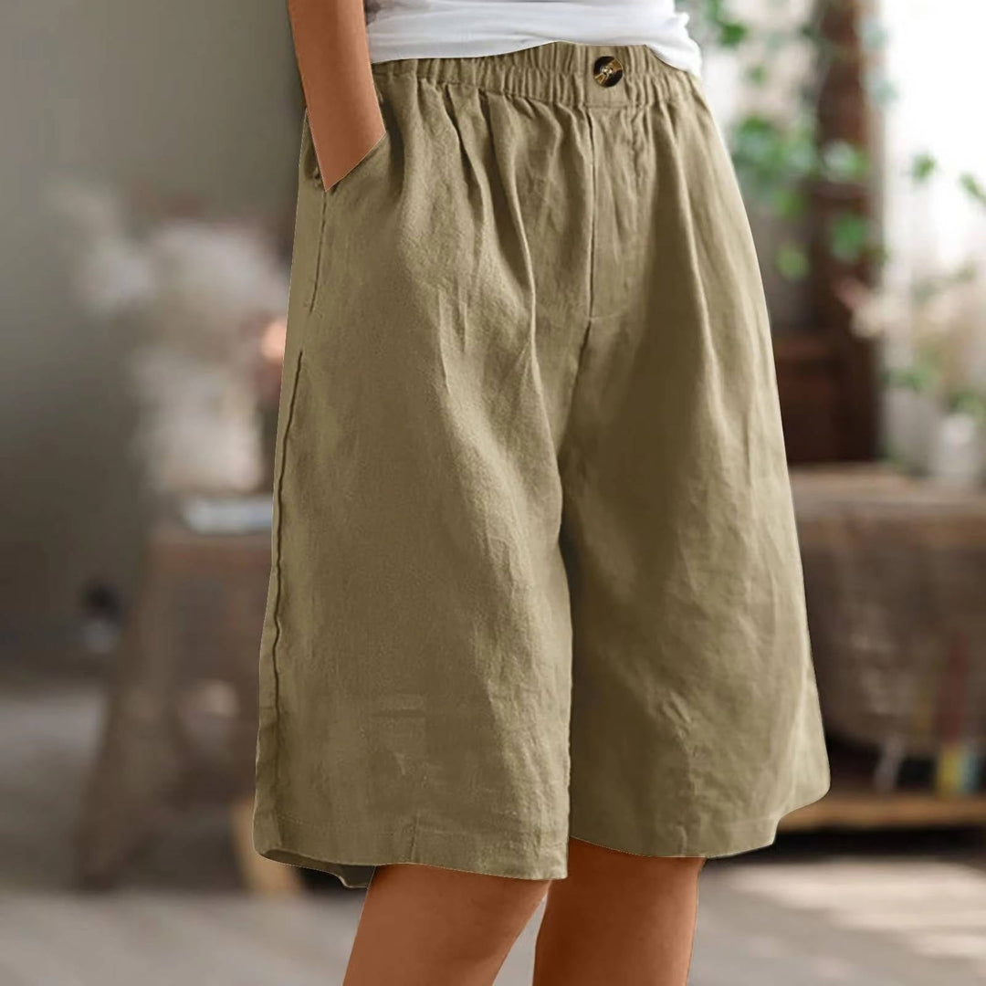 Ruby | Chic High Waist Wide Leg Casual Shorts