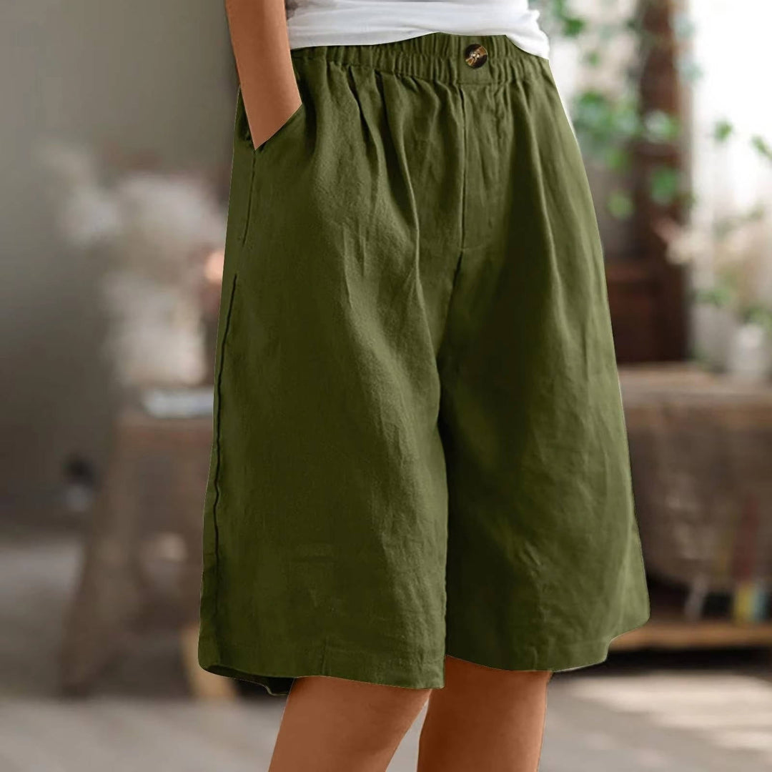 Ruby | Chic High Waist Wide Leg Casual Shorts