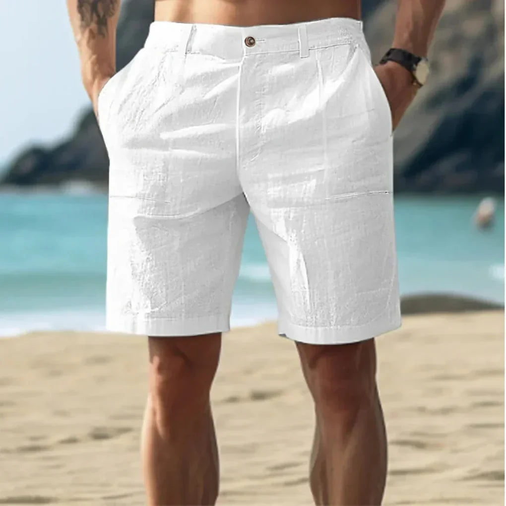 Ryan | Relaxed Summer Linen Shorts with Drawstring Waist