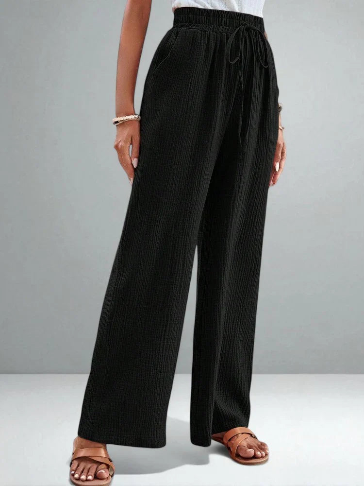 Sadie | Polished Wide Leg Linen Pants