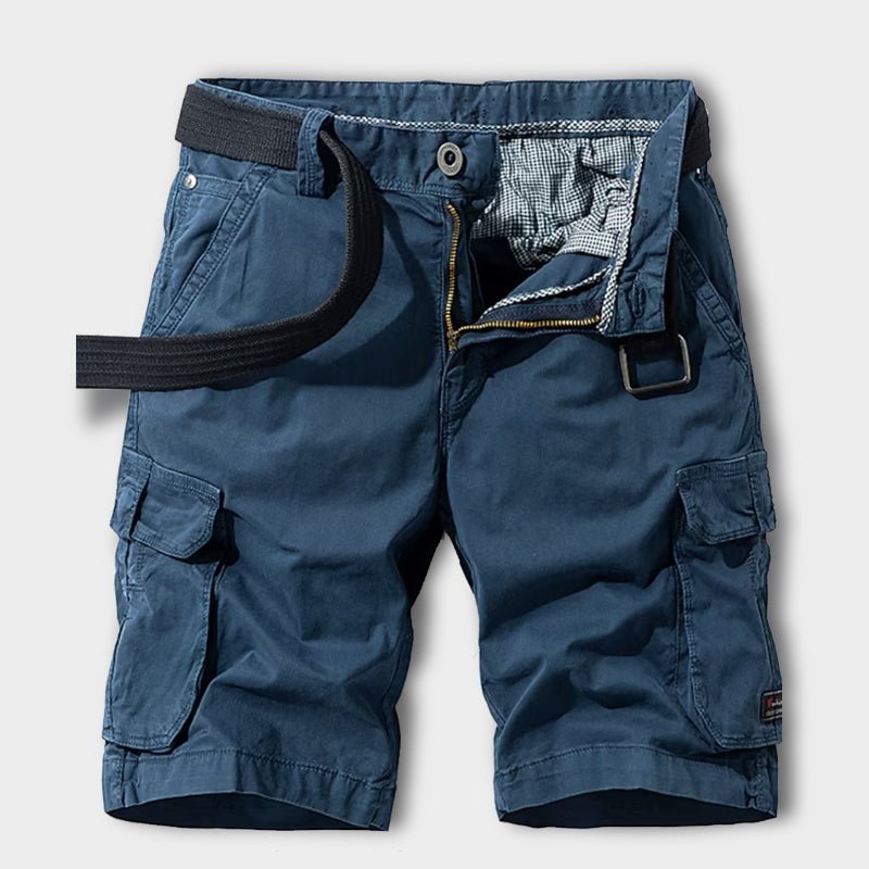 Samuel | Belted Cargo Shorts with Multi-Pocket Utility Design