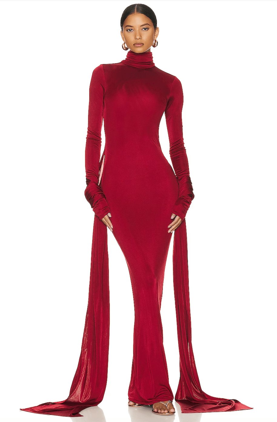 Savannah | Graceful High Neck Christmas Dress Formal Maxi Gown