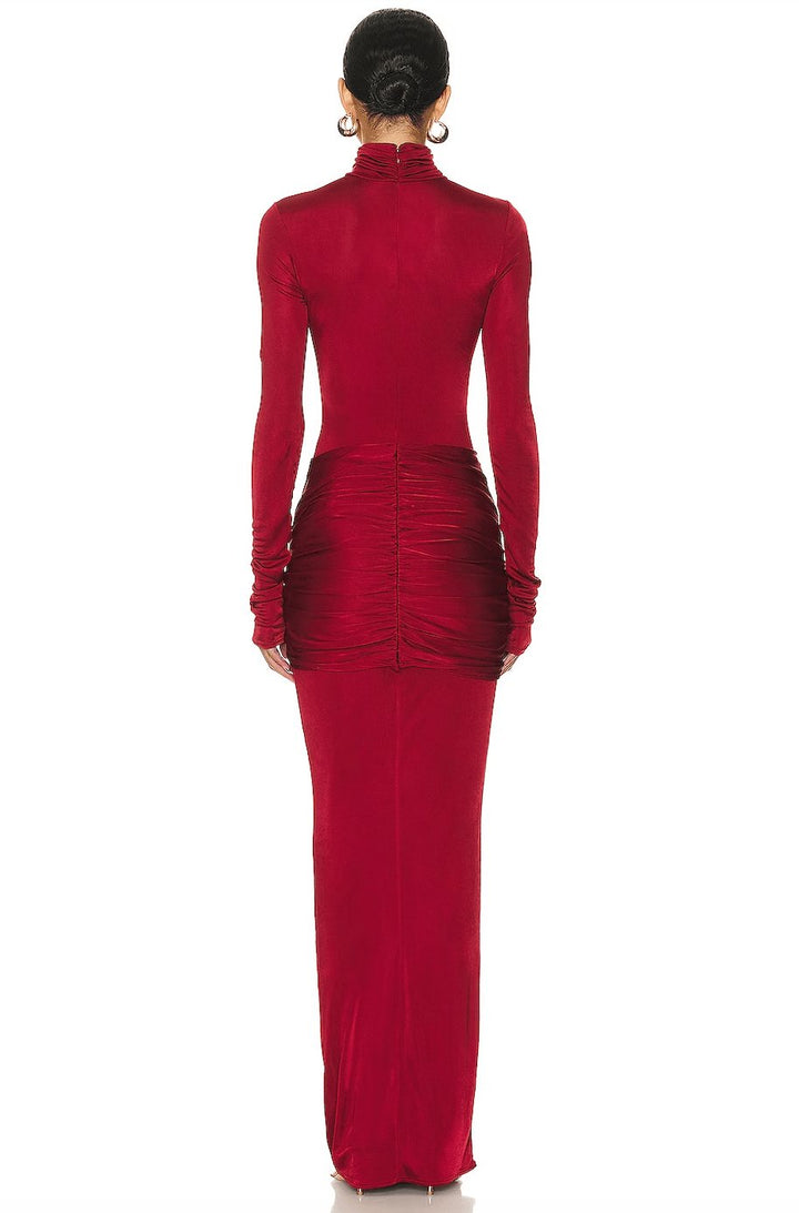 Savannah | Graceful High Neck Christmas Dress Formal Maxi Gown