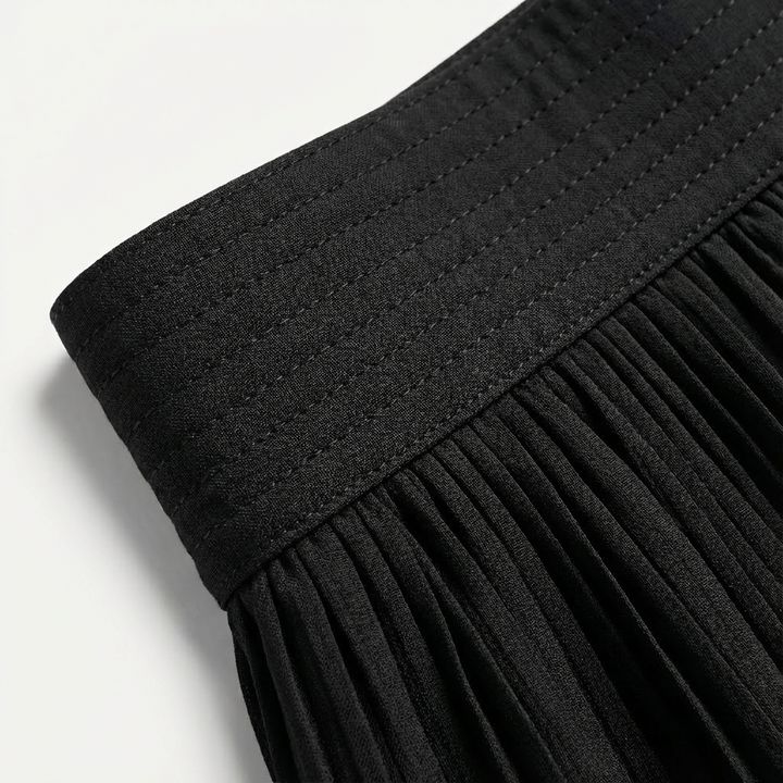 Savannah | Sophisticated High Waisted Pleated Maxi Skirt