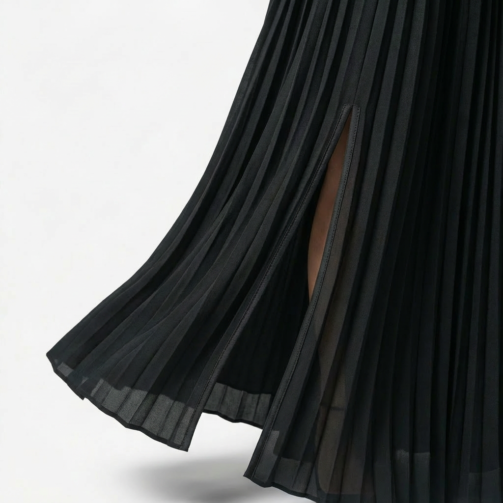 Savannah | Sophisticated High Waisted Pleated Maxi Skirt