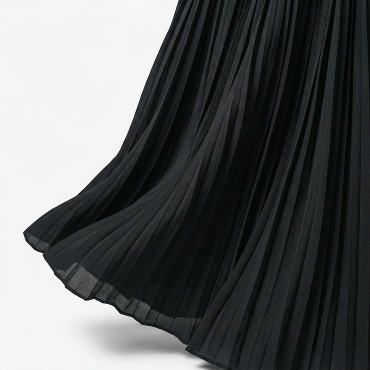 Savannah | Sophisticated High Waisted Pleated Maxi Skirt