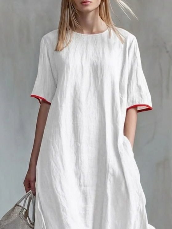 Scarlett | Elegant Short Sleeve Tiered Maxi Boho Dress
