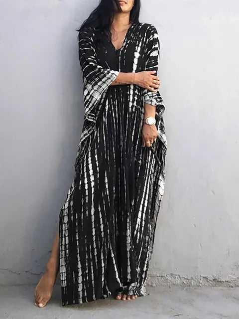 Scarlett | Elegant Tie-Dye Kaftan Beach Dress