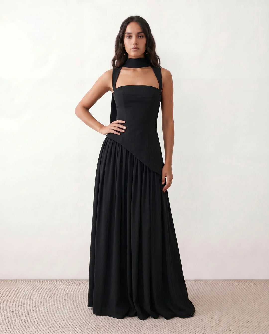 Sienna | Effortless Corset Lace-Up Races Dress with Thigh Split