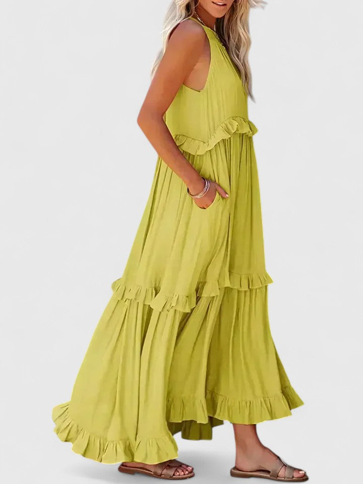 Sofia | Classic Ruffle Tiered Summer Maxi Dress