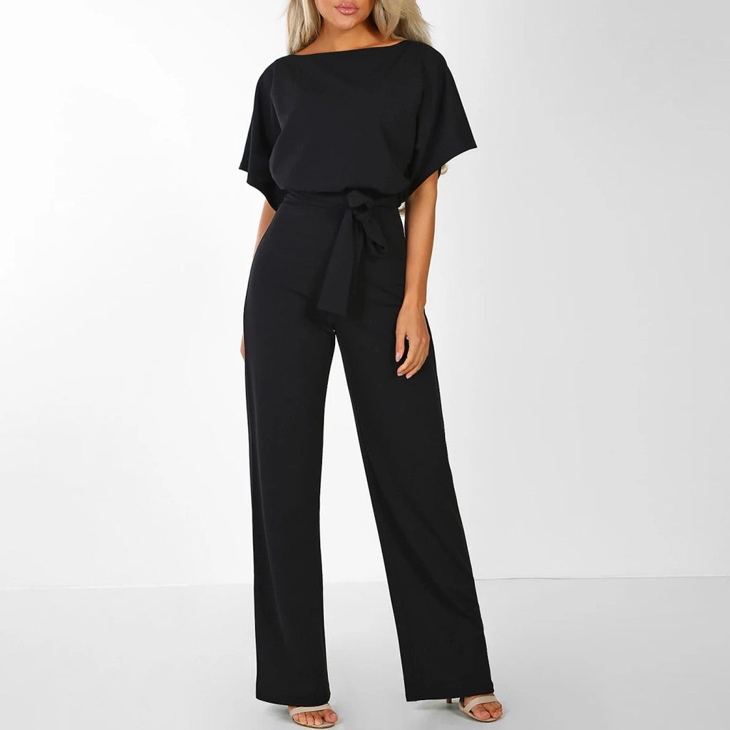 Sofia | Sophisticated Belted Wide-Leg Jumpsuit