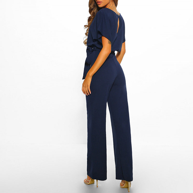 Sofia | Sophisticated Belted Wide-Leg Jumpsuit