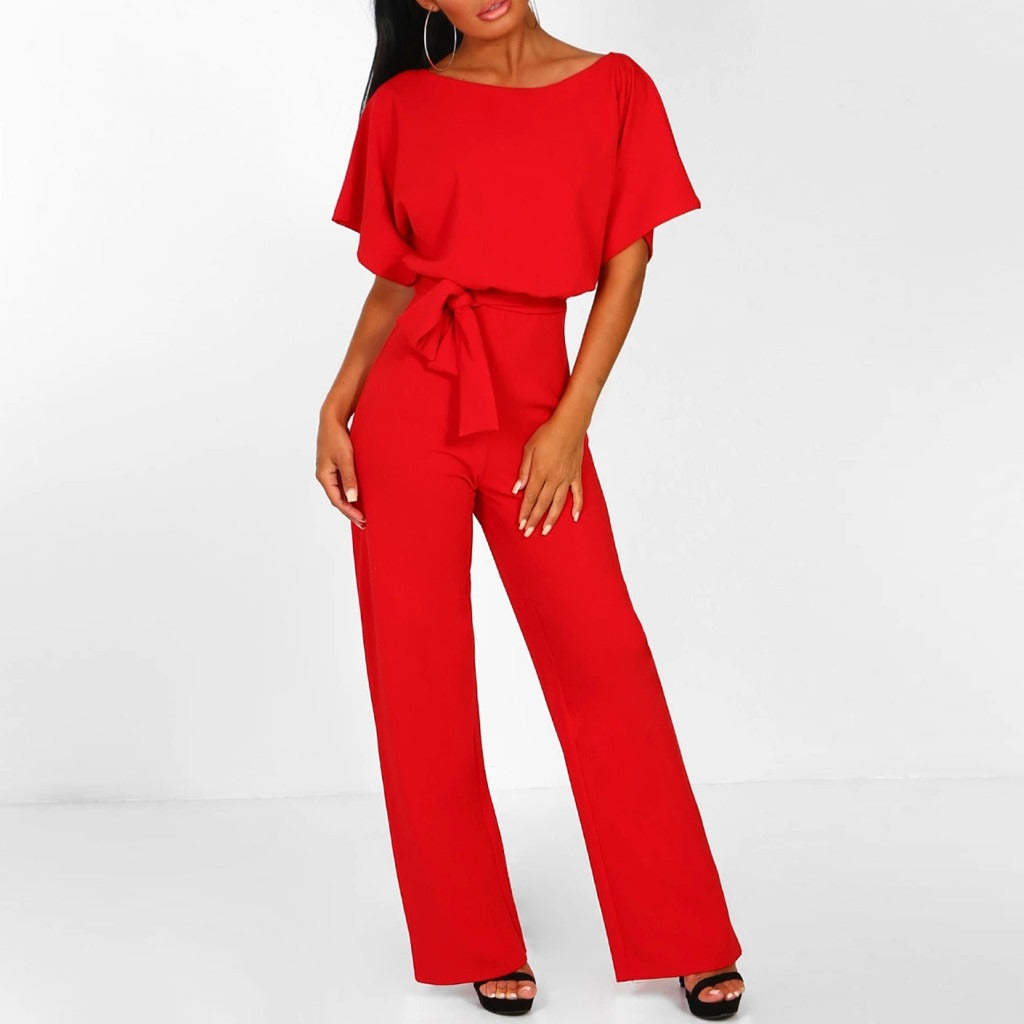 Sofia | Sophisticated Belted Wide-Leg Jumpsuit