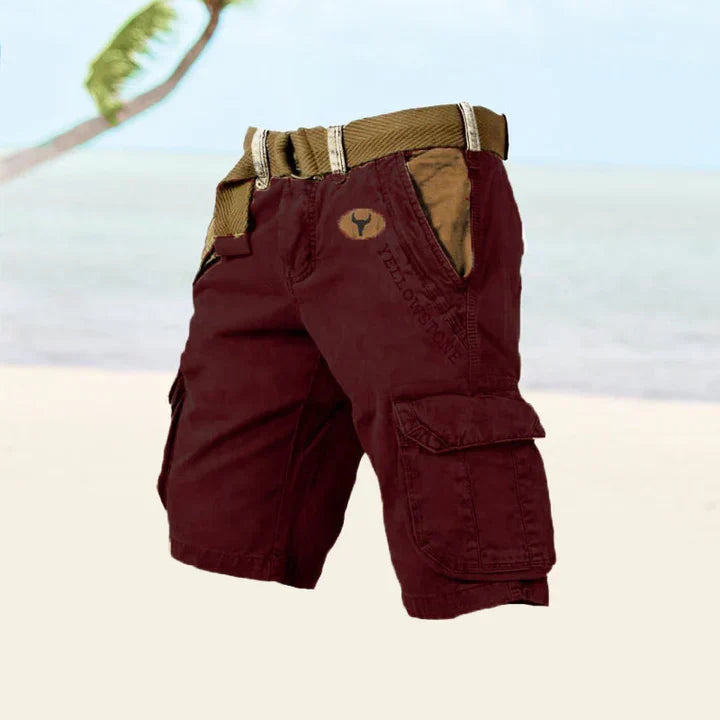 Sonny | Cosy Belted Utility Cargo Shorts