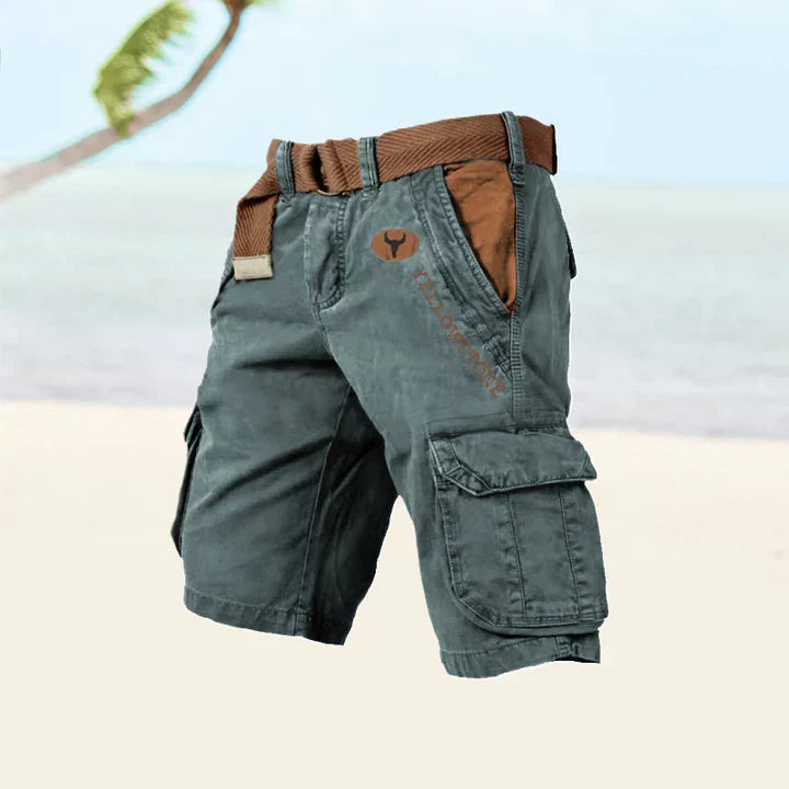 Sonny | Cosy Belted Utility Cargo Shorts