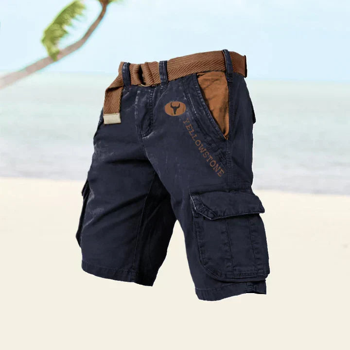 Sonny | Cosy Belted Utility Cargo Shorts
