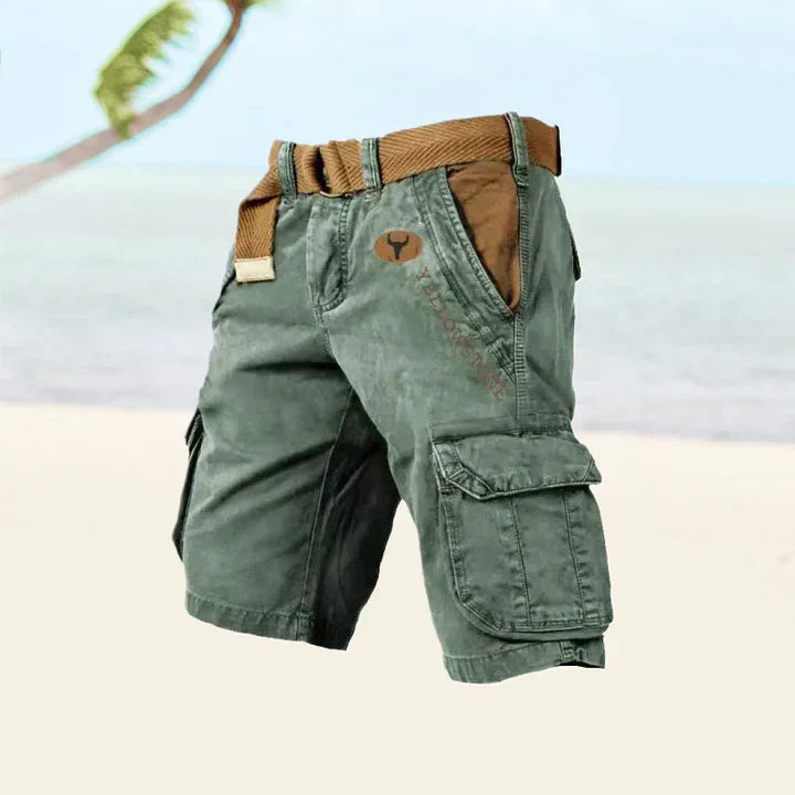 Sonny | Cosy Belted Utility Cargo Shorts