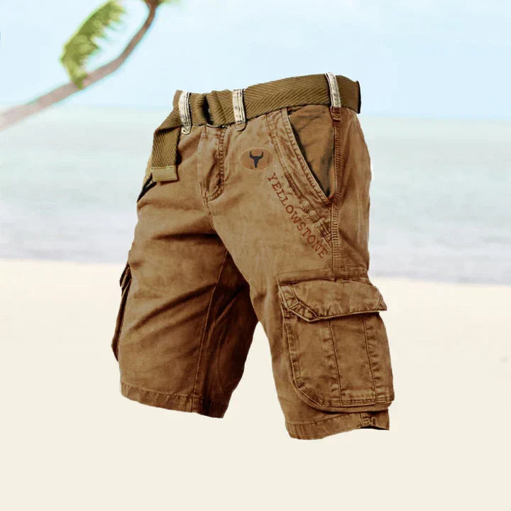 Sonny | Cosy Belted Utility Cargo Shorts