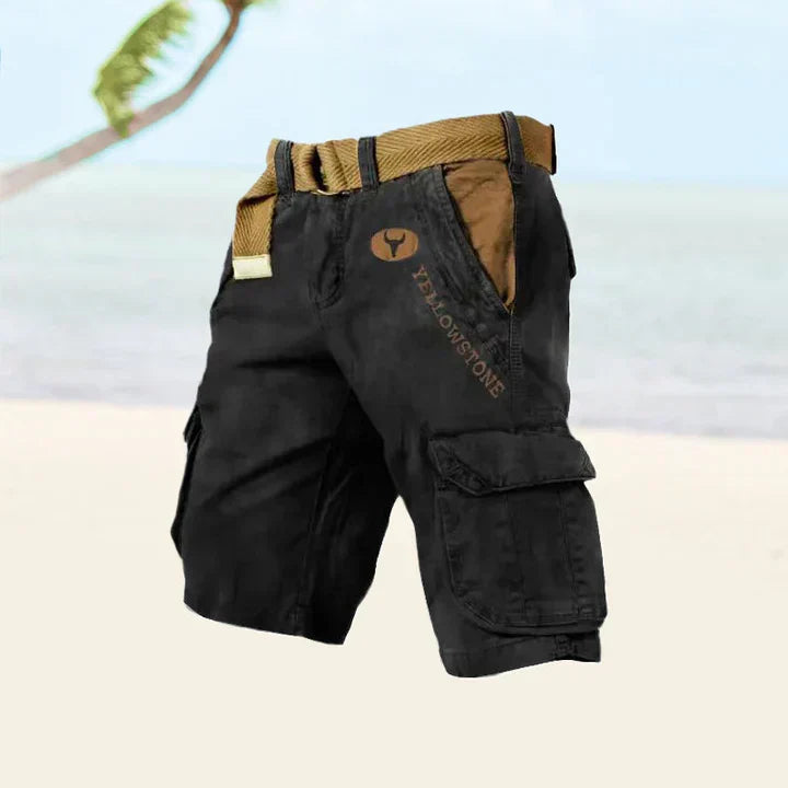 Sonny | Cosy Belted Utility Cargo Shorts