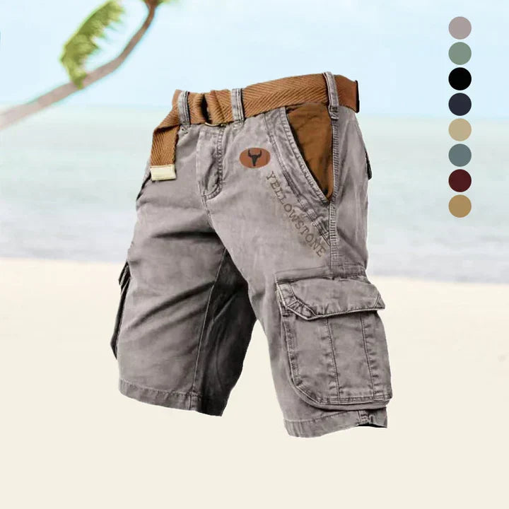 Sonny | Cosy Belted Utility Cargo Shorts