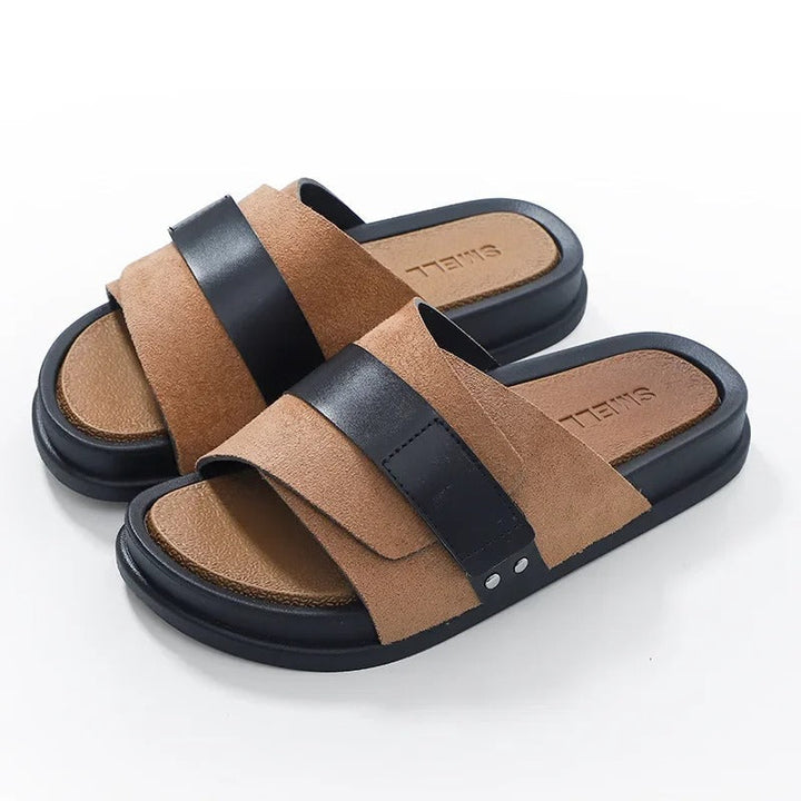 Sonny | Cosy Buckle Strap Men Slides Sandals