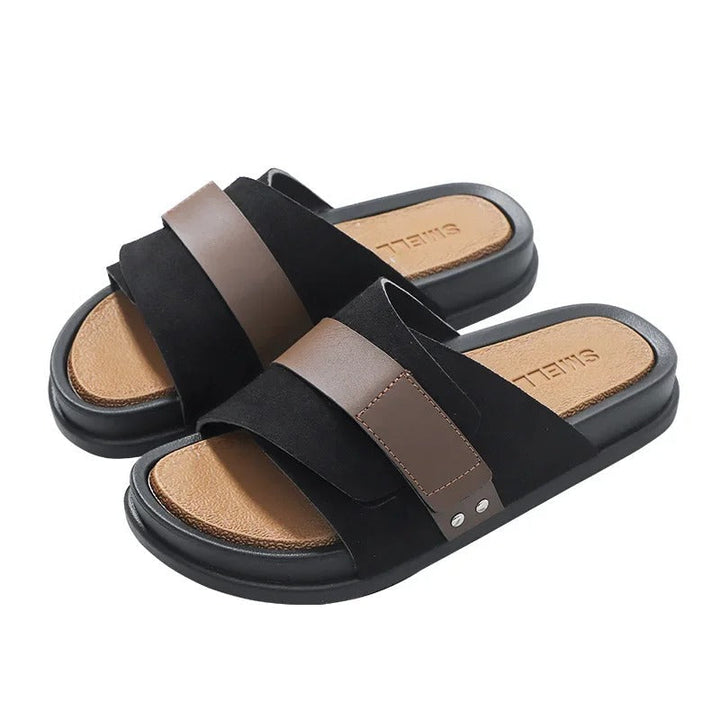 Sonny | Cosy Buckle Strap Men Slides Sandals