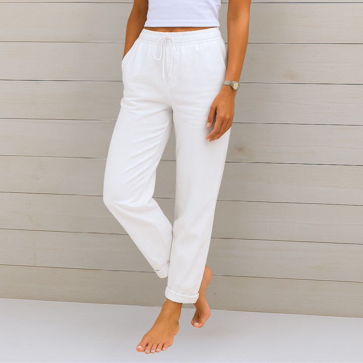 Sophia | Classic Relaxed Straight Leg Linen Pants