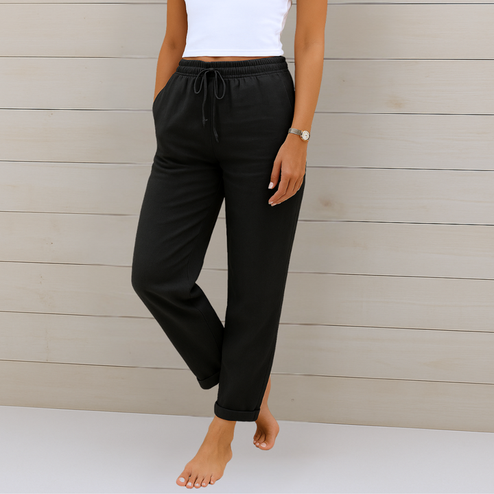 Sophia | Classic Relaxed Straight Leg Linen Pants