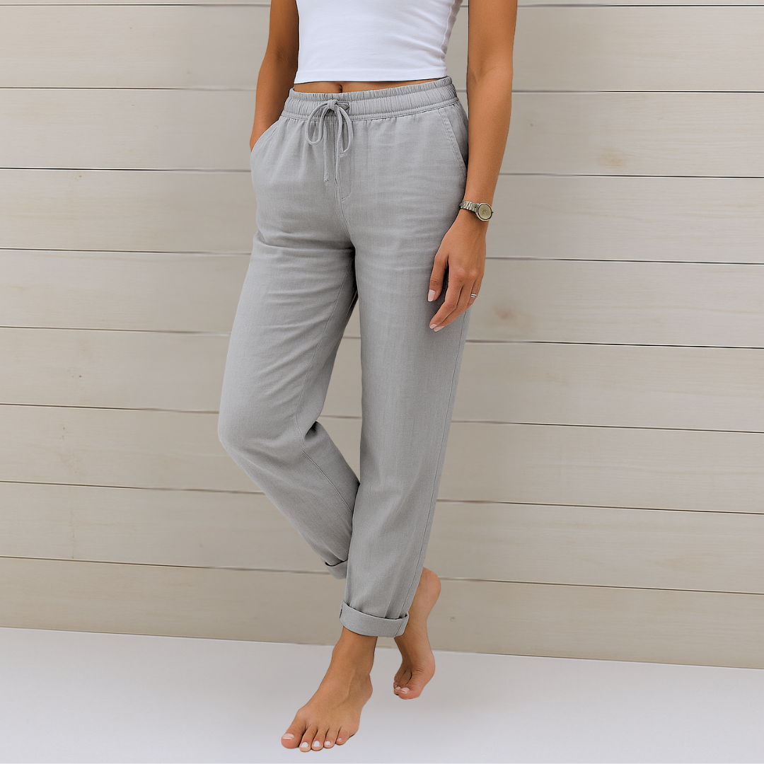 Sophia | Classic Relaxed Straight Leg Linen Pants
