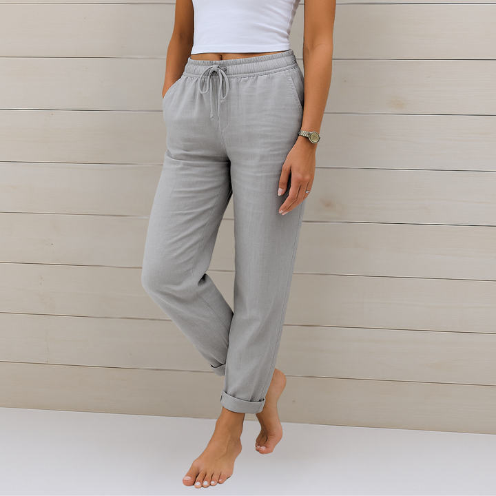 Sophia | Classic Relaxed Straight Leg Linen Pants