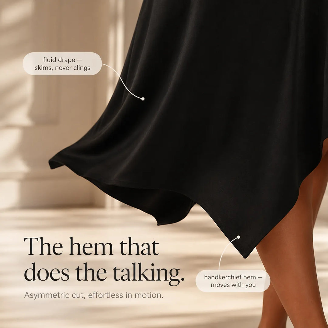 Sophia | Graceful Sleeveless A-Line Handkerchief Hem Summer Dresses
