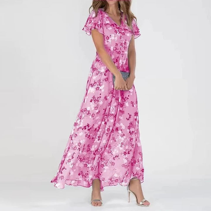 Sophia | Polished Floral Wrap Races Dresses