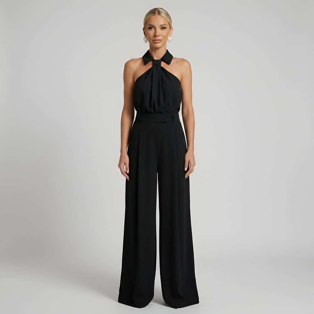 Sophia | Relaxed Halter Neck Wide-Leg Jumpsuit