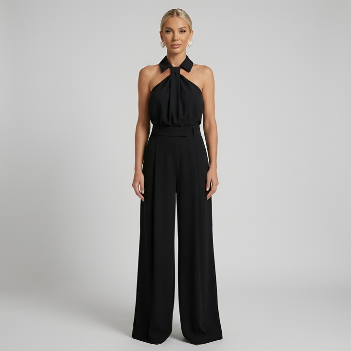 Sophia | Relaxed Halter Neck Wide-Leg Jumpsuit