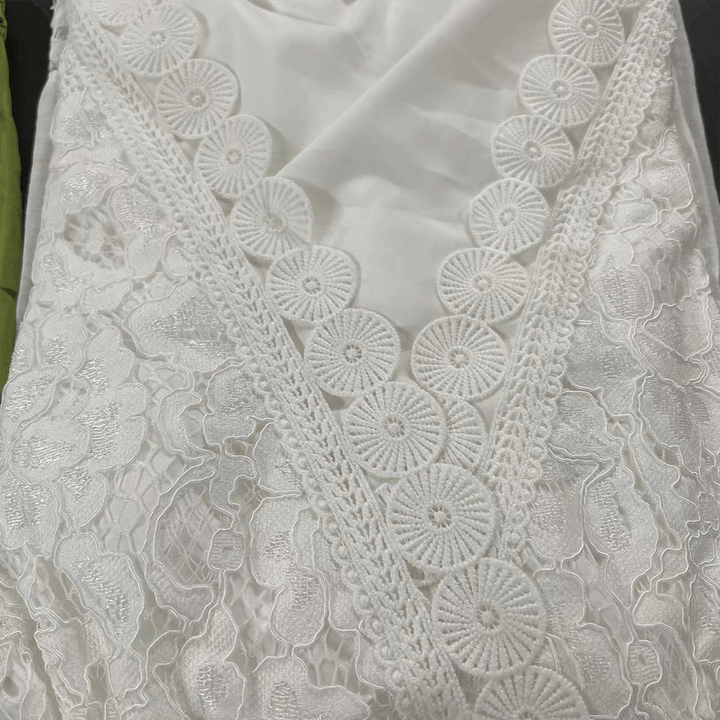 Sophia | Timeless Crochet Dress with Lace Trim and Bell Sleeves